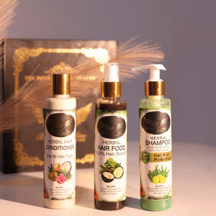 Herbal Hair Care Trio – Shampoo, Conditioner & Hair Food